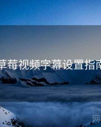 草莓视频字幕设置指南