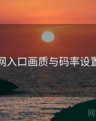 黑料网入口画质与码率设置详解