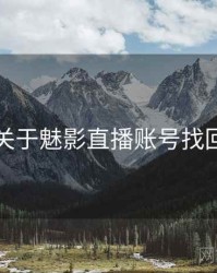 关于魅影直播账号找回