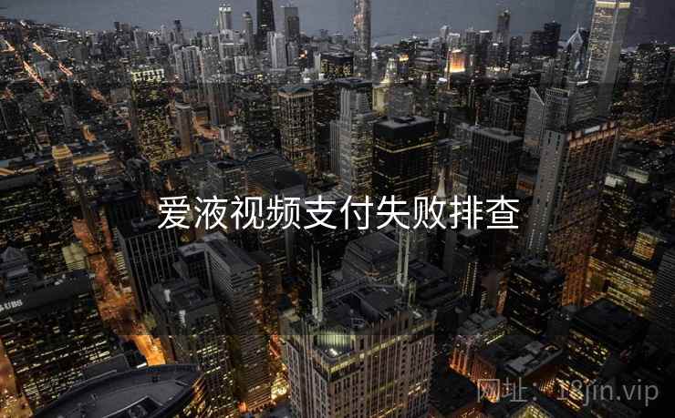 爱液视频支付失败排查