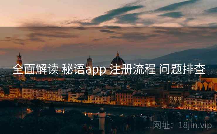 全面解读 秘语app 注册流程 问题排查