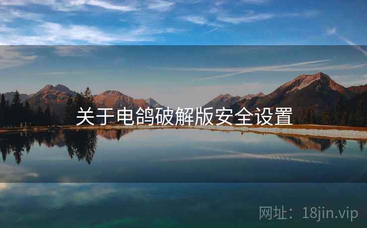 关于电鸽破解版安全设置
