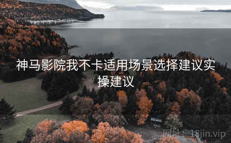 神马影院我不卡适用场景选择建议实操建议