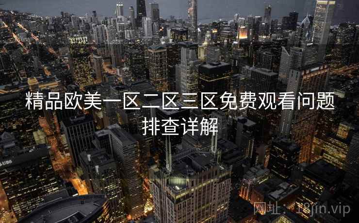 精品欧美一区二区三区免费观看问题排查详解