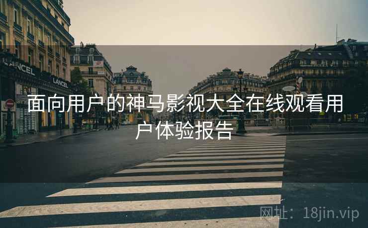 面向用户的神马影视大全在线观看用户体验报告