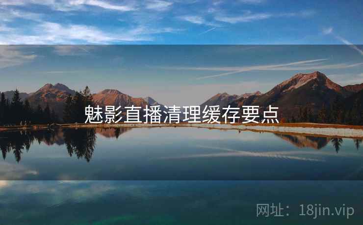 魅影直播清理缓存要点