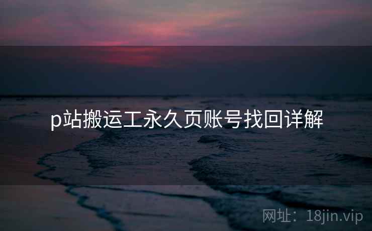 p站搬运工永久页账号找回详解
