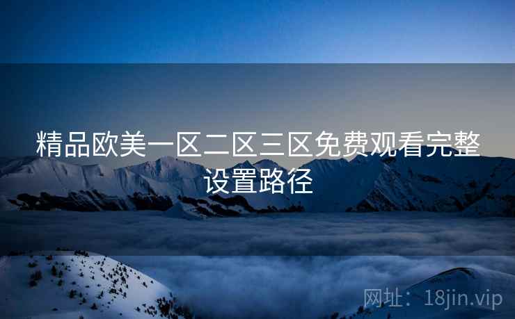 精品欧美一区二区三区免费观看完整设置路径
